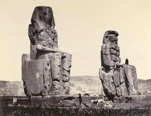 Las estatuas de la llanura, Tebas de Francis Frith